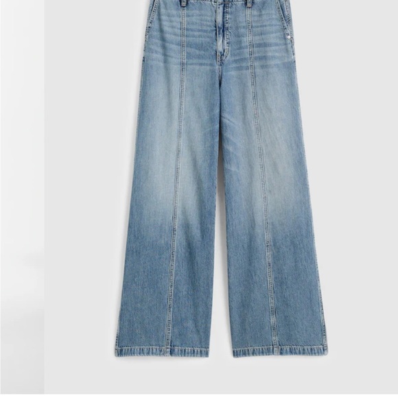 Madewell Wide-Sweep Trousers: Airy Denim Edition - Picture 3 of 4